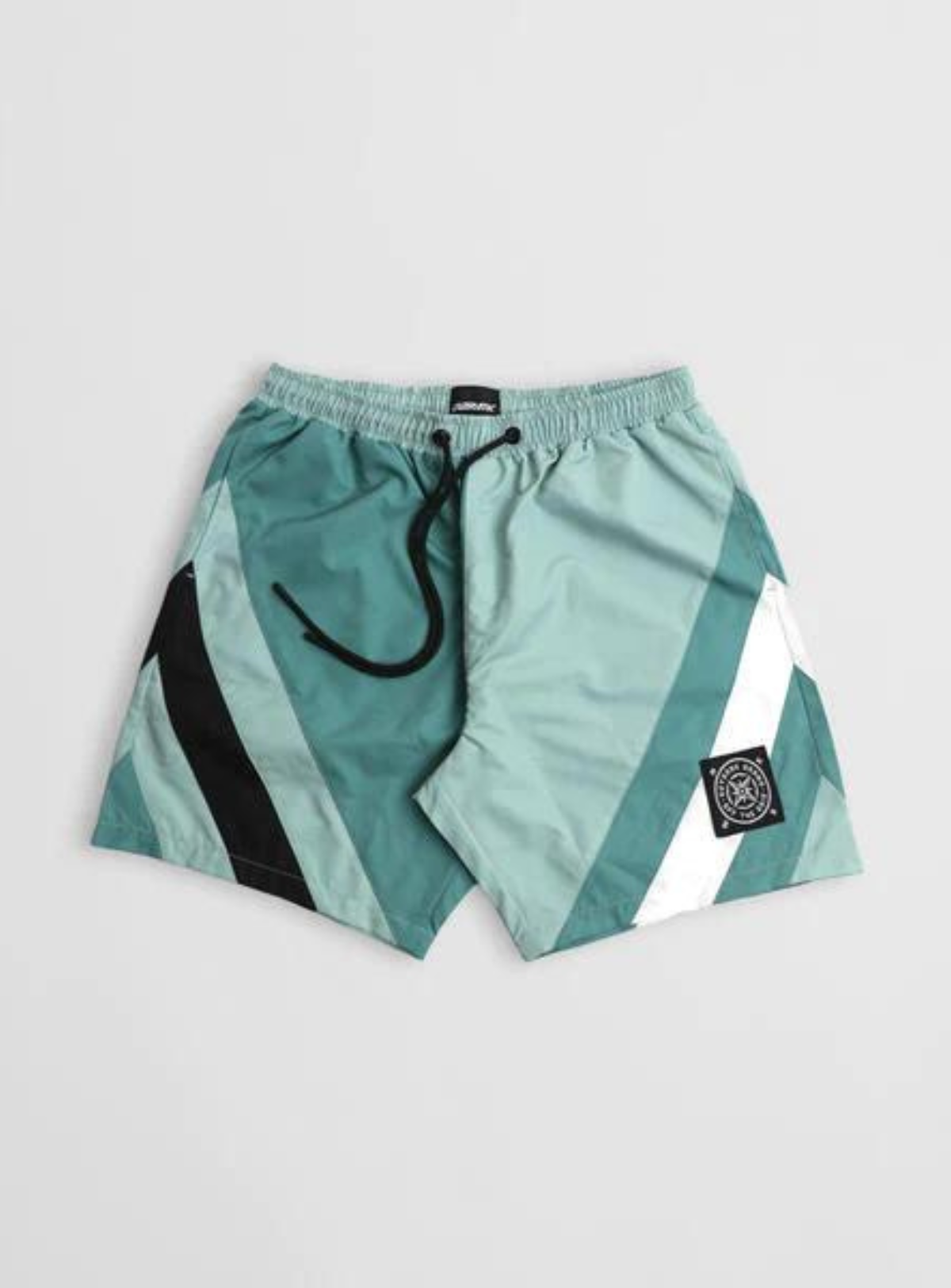 Outrank Shorts - Off The Grid Paneled 7" Nylon - Green - ORS093