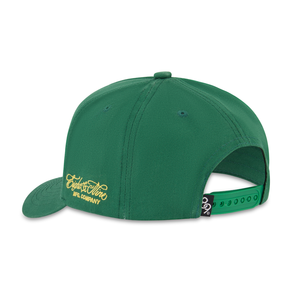 8&9 Hat - 3 Bears Green Snapback