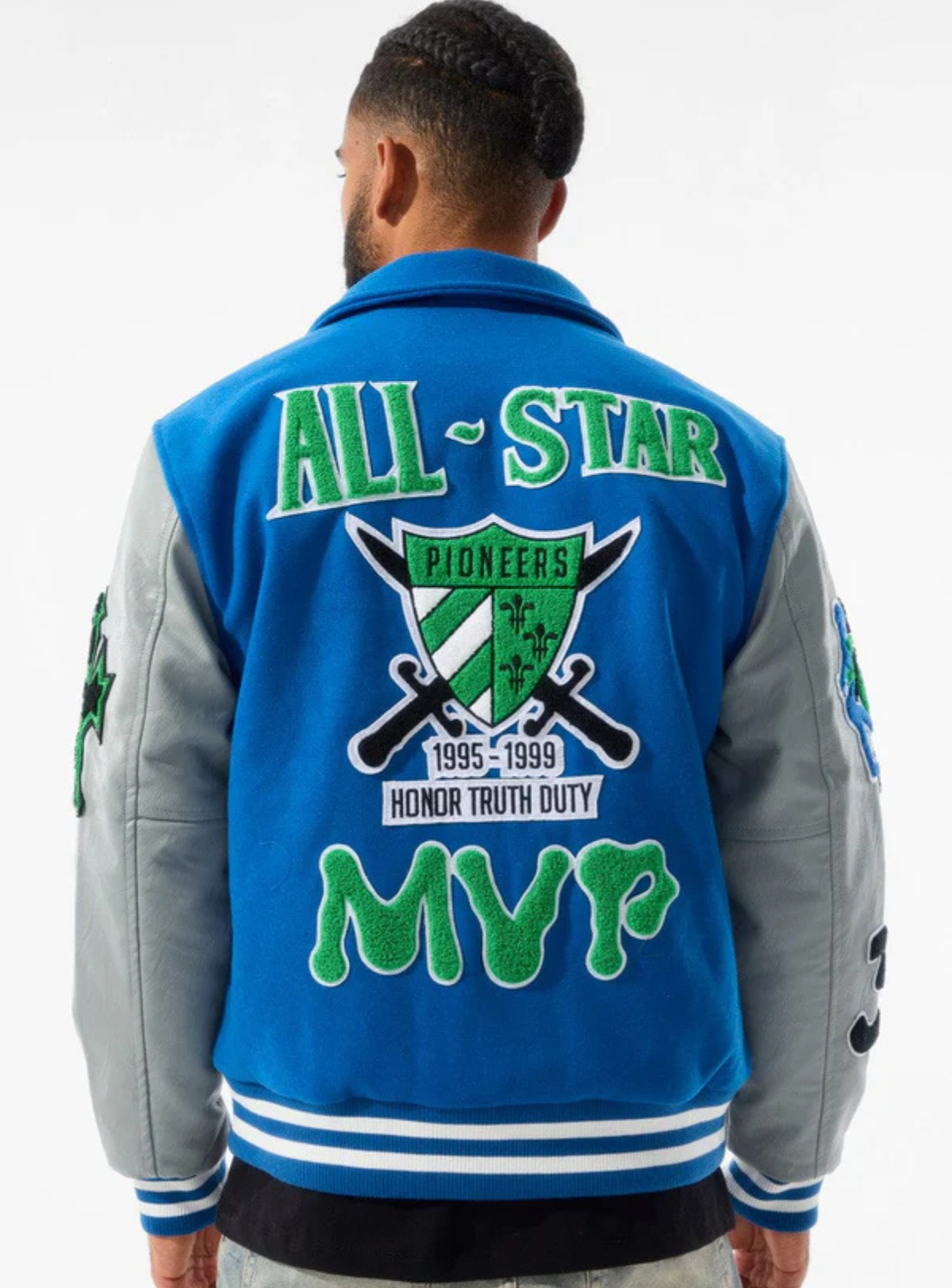 Jordan Craig Jacket - Pioneers Varsity Jacket - Royal - 91650