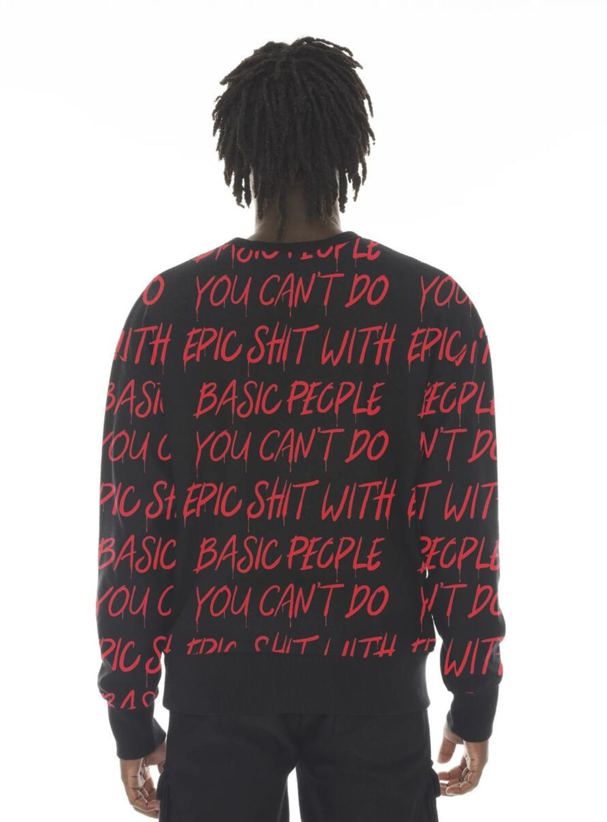 Cult Of Individuality Sweater - Can't Do Epic Shit - Black - 623B11-FC25A