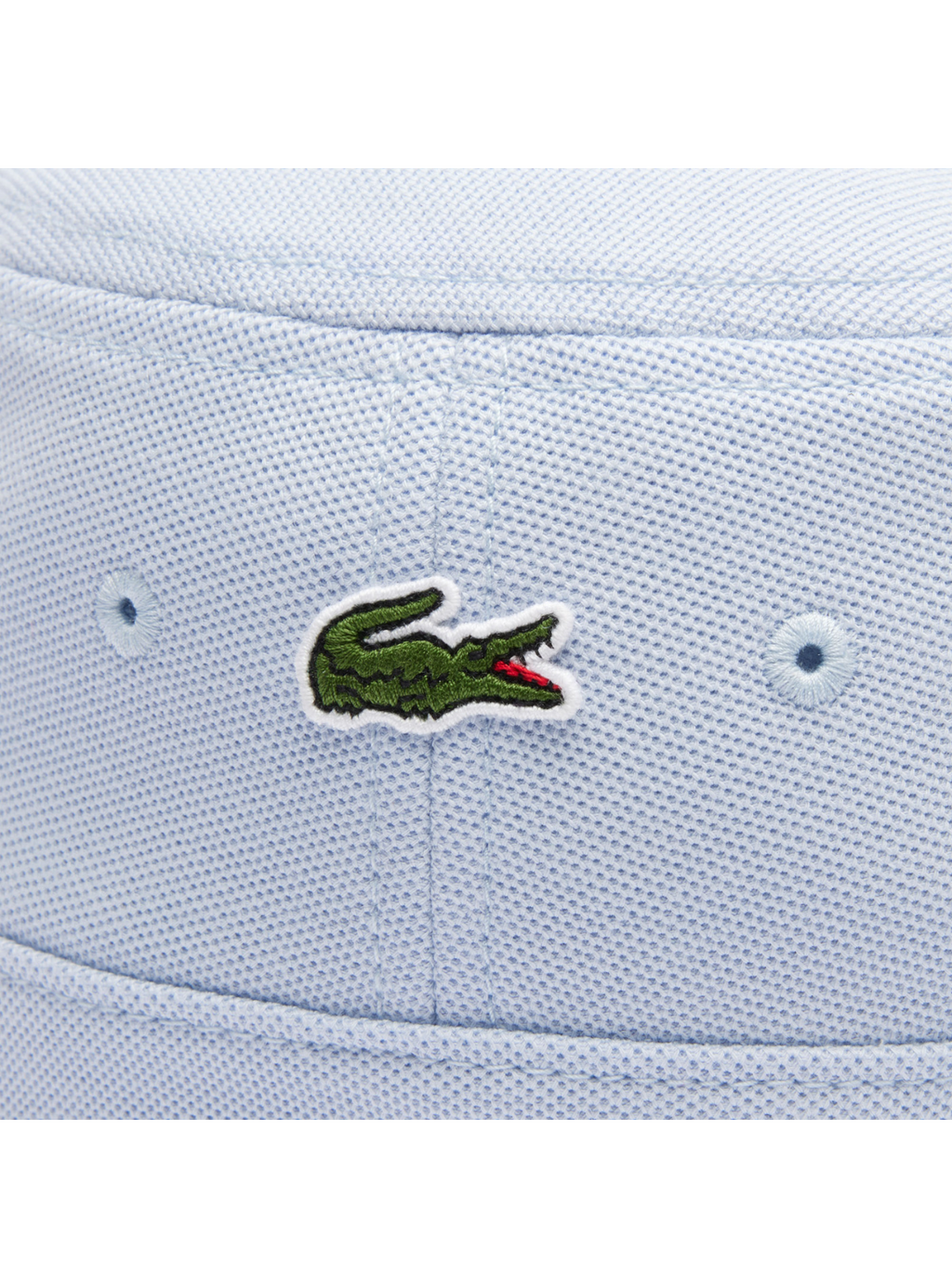 Lacoste Hat - Unisex Organic Cotton Bucket Hat - Light Blue J2G - RK2056