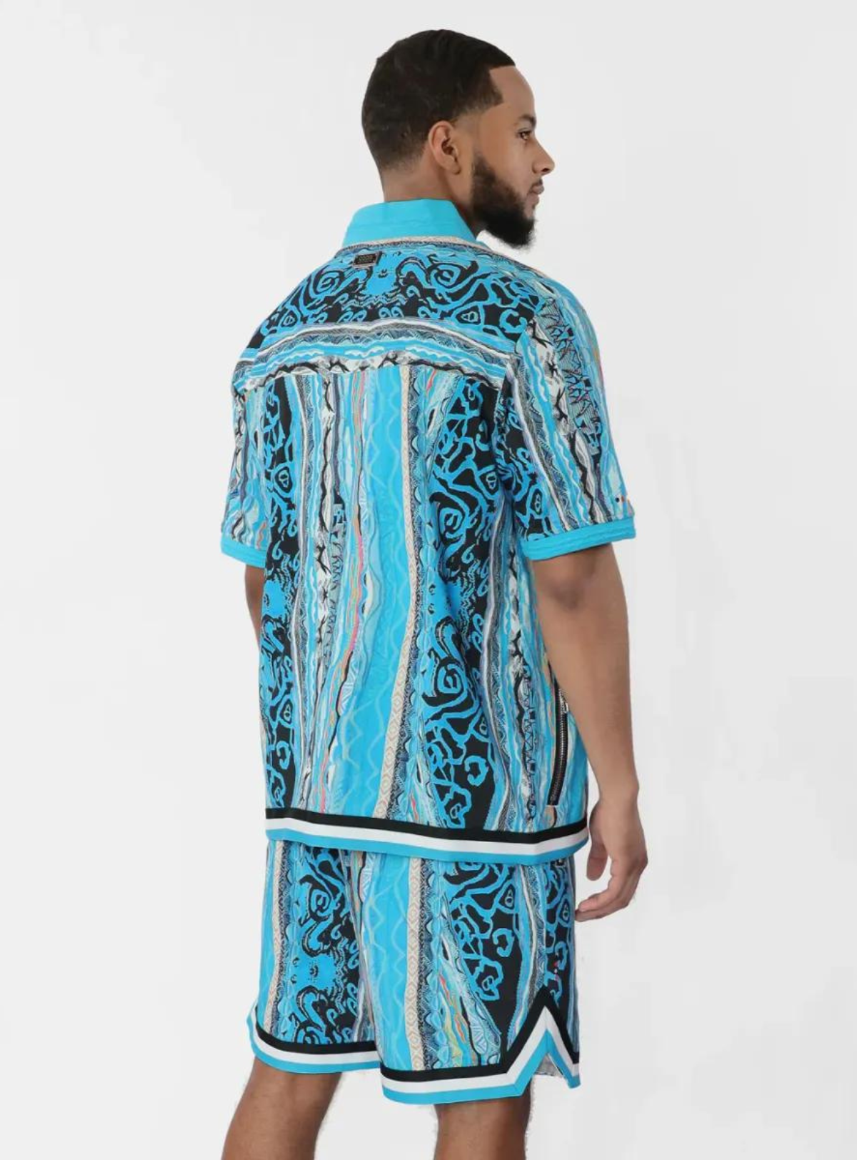 Coogi Jacket - Bondi Printed Cotton - Blue - CG-KT-198