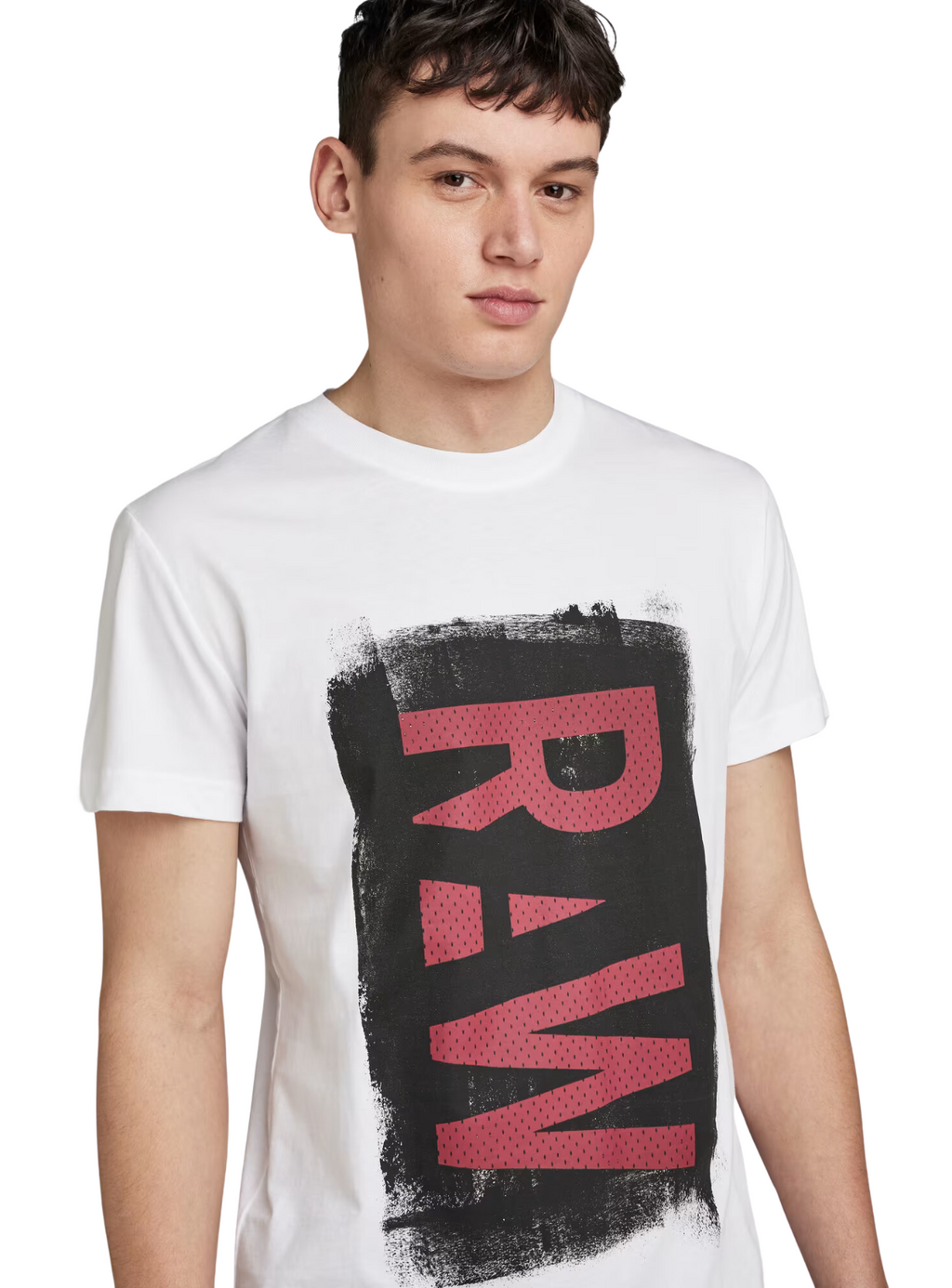 G-Star T-Shirt - Painted RAW Graphic - White - D25014