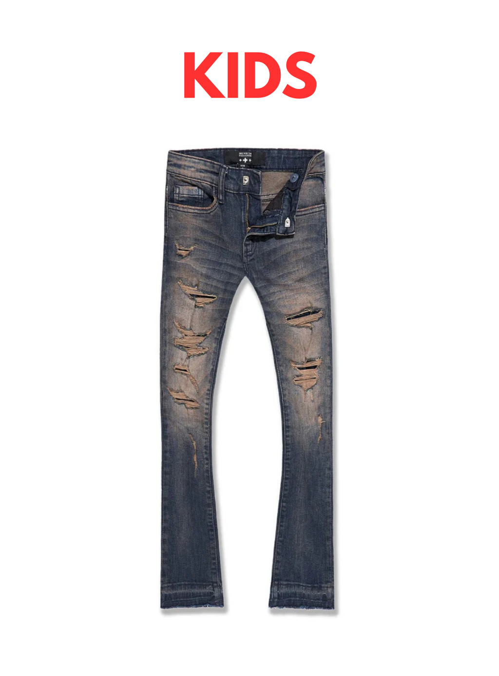 Jordan Craig Jeans - Kids Stacked SYIP Denim - Horizon Blue - JTF2117K