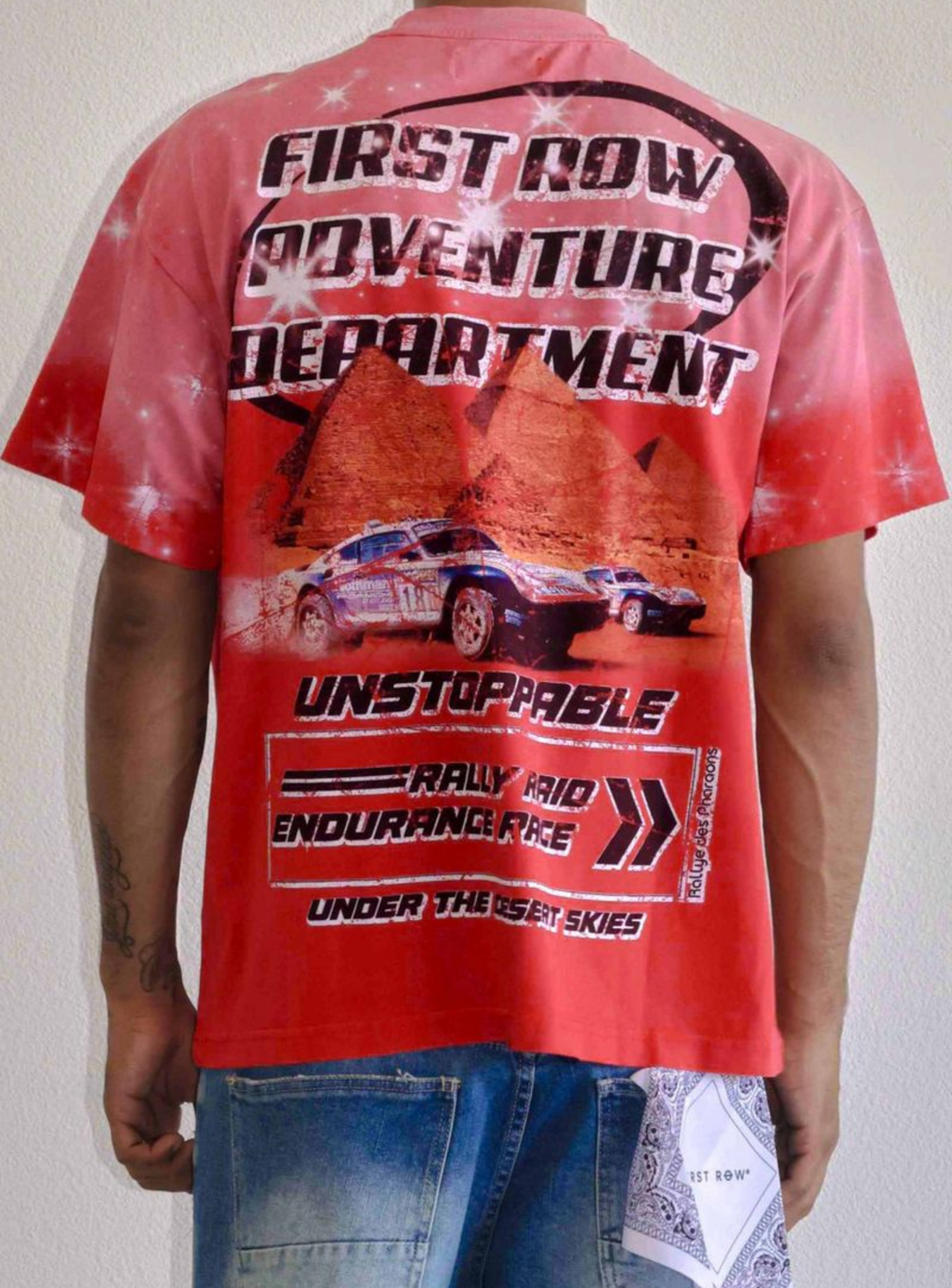 First Row T-Shirt - Death Road Wild - Red - FRT2137