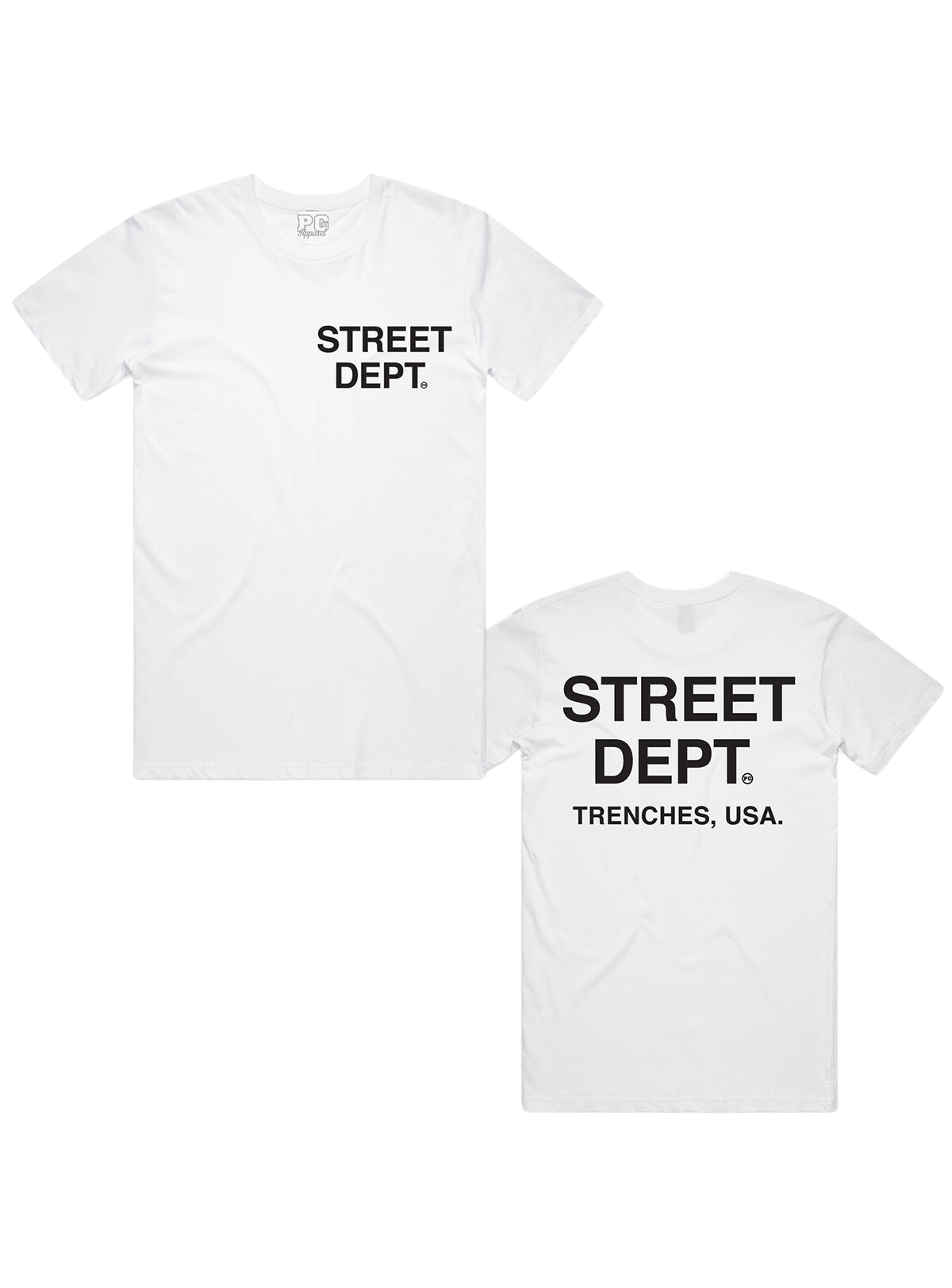 Pg Apparel T-Shirt - Street Dept - White - STDPT100