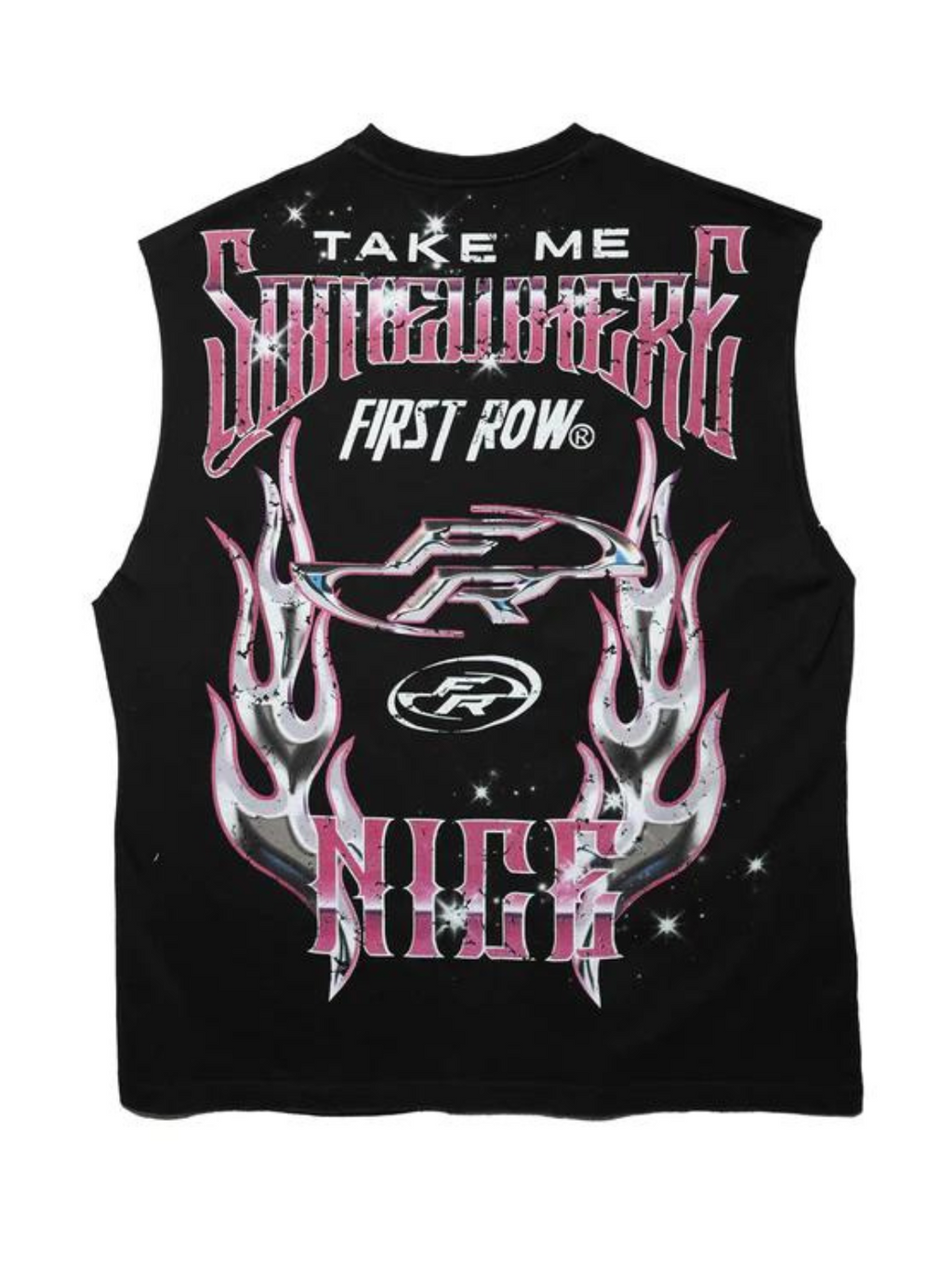 First Row Short Set - Take Me Somewhere Nice - Black