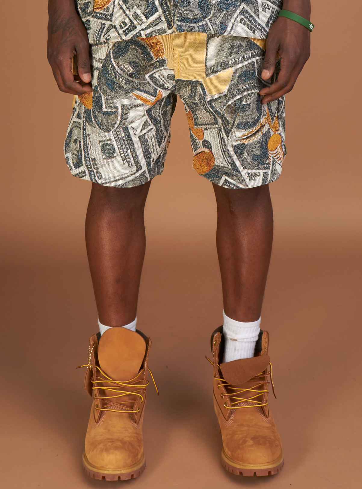 Majestik Shorts - CREAM Tapestry Jacquard - Beige  - TS2492