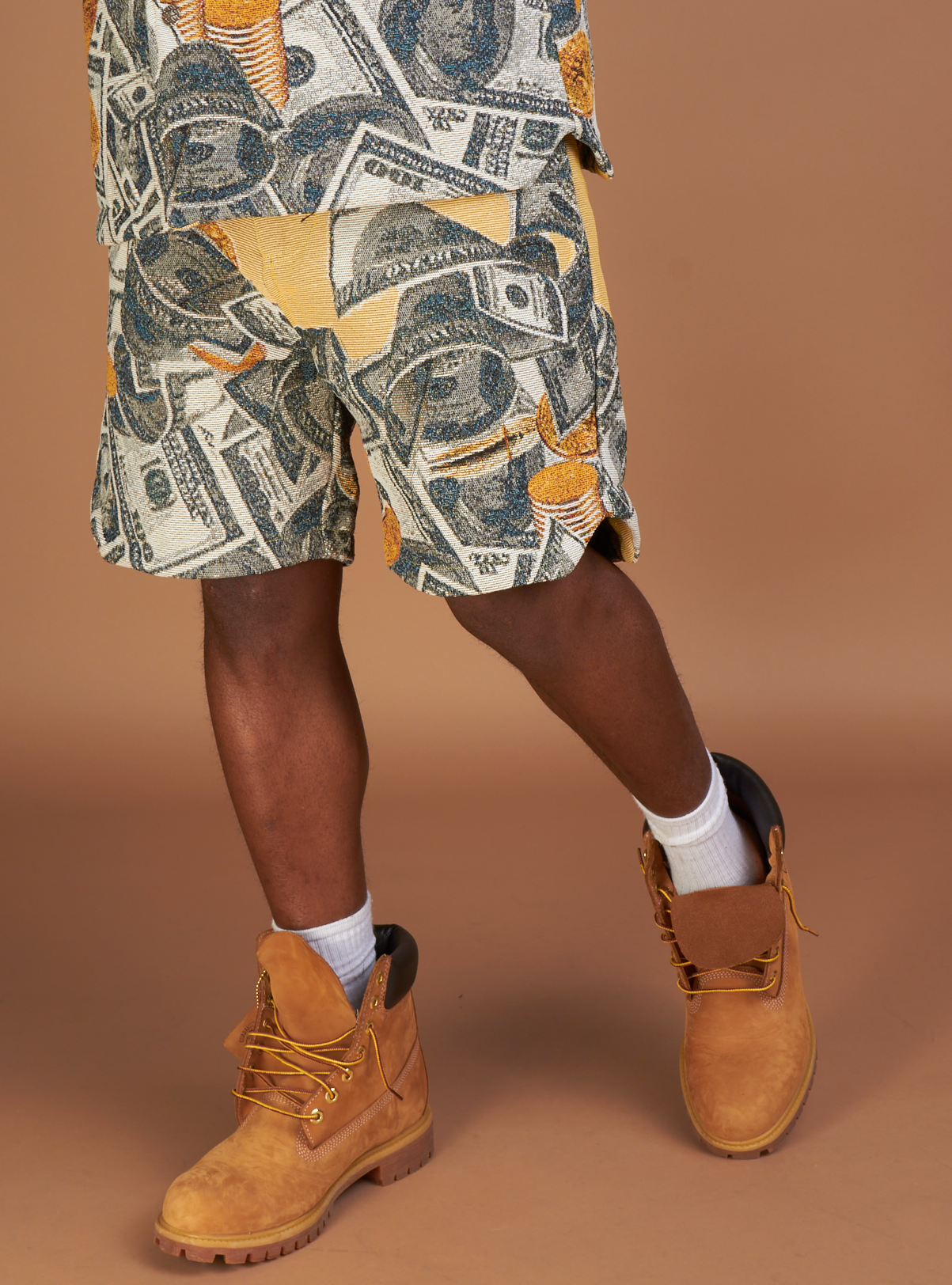 Majestik Shorts - CREAM Tapestry Jacquard - Beige  - TS2492