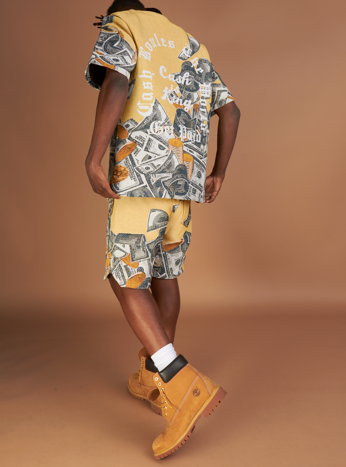 Majestik Shorts - CREAM Tapestry Jacquard - Beige  - TS2492