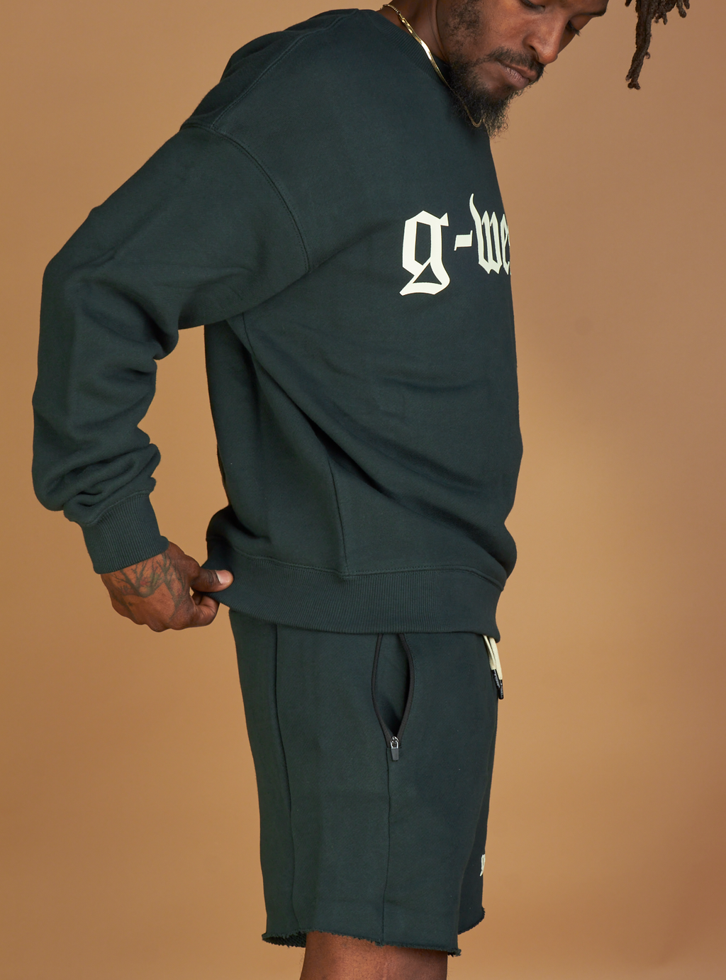 G West Short Set - Blank  - Green  - GWAPCRW2033