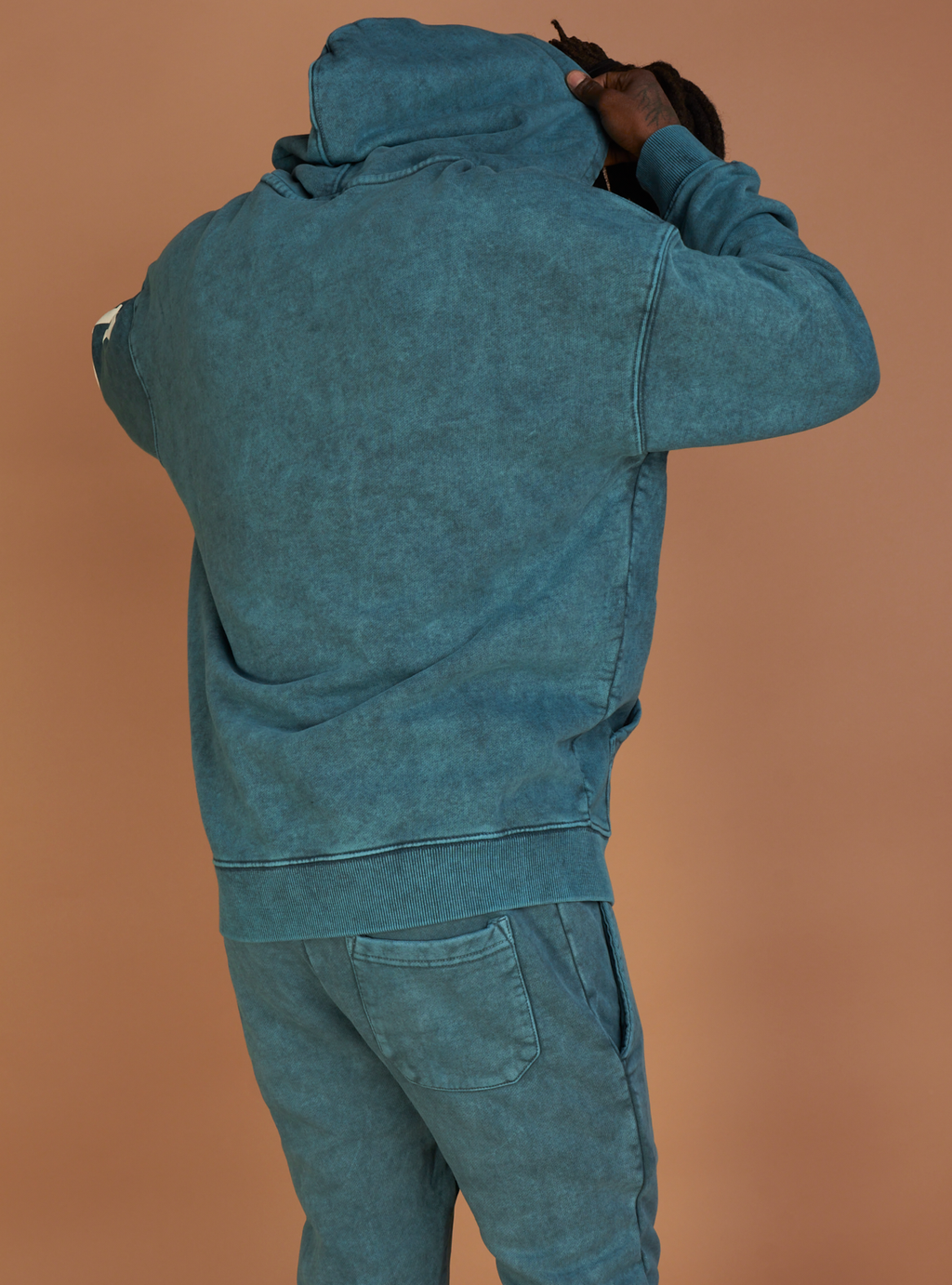 G West Jogger Set - Letter Graphic - Green - GWAPHD2029