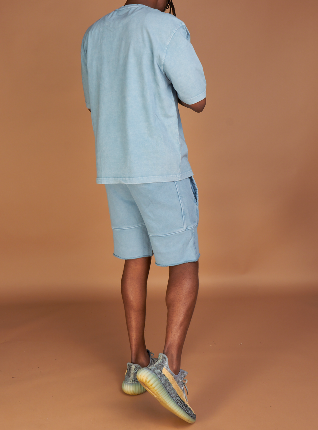 G West Short Set - Stone Wash - Blue - GWAPT2024