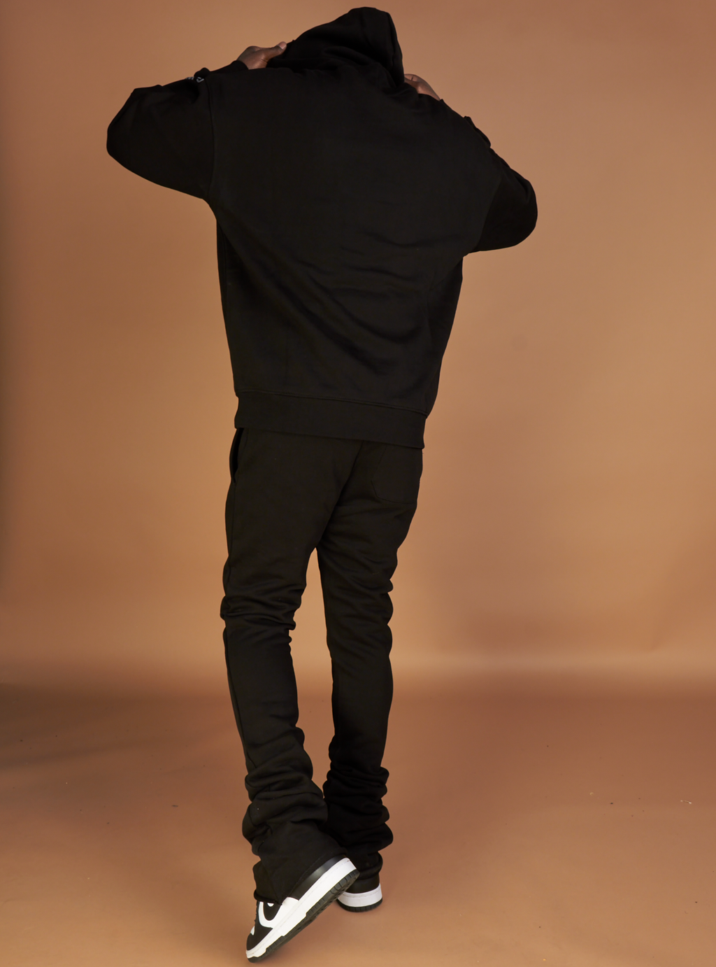 G West Jogger Set - Crypt Pull Over - Black - GWAPHD2035