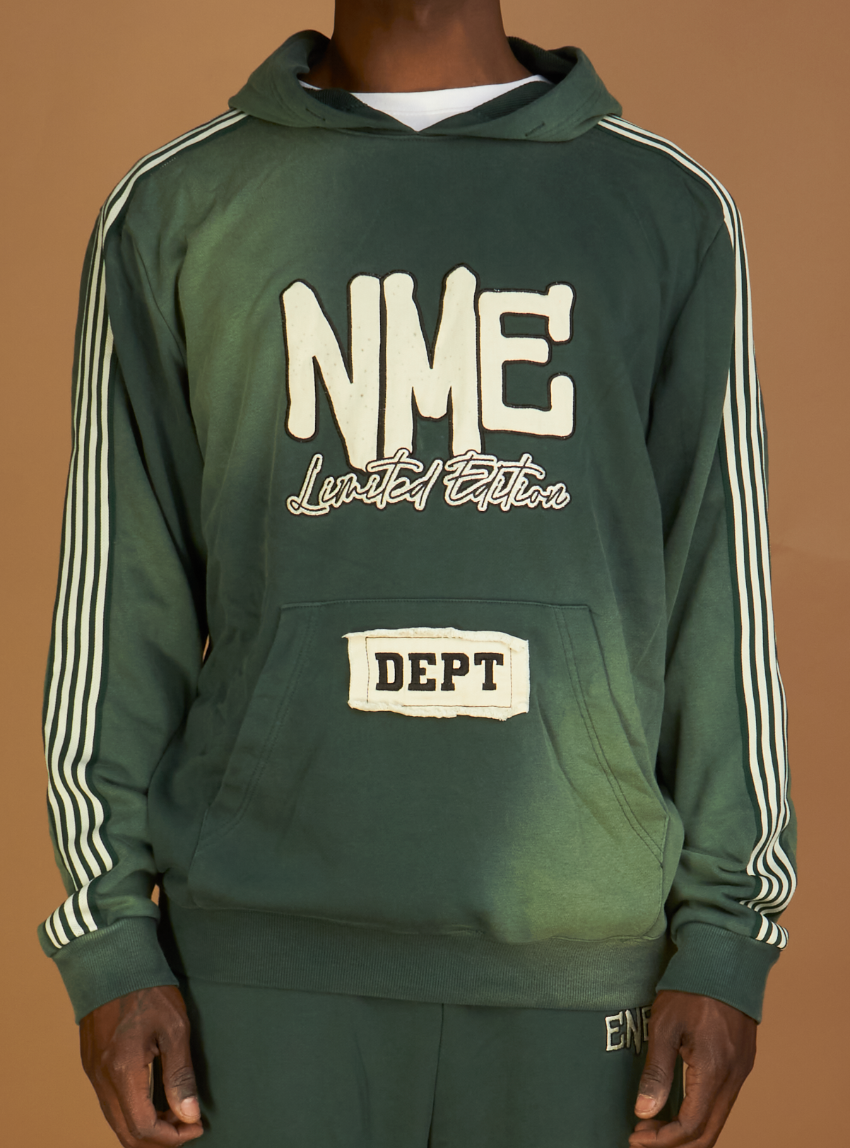 NME Hoodie - Ewing - Washed Green - 008