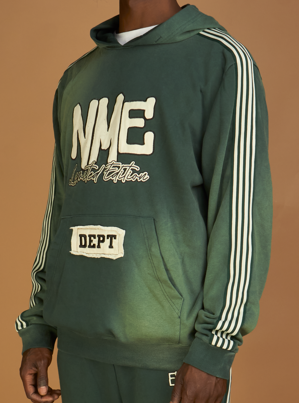 NME Hoodie - Ewing - Washed Green - 008