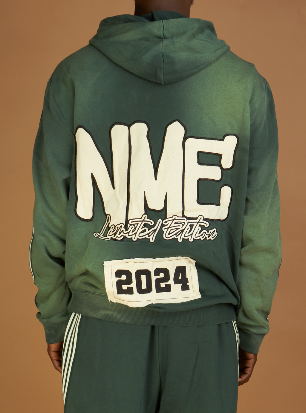 NME Hoodie - Ewing - Washed Green - 008