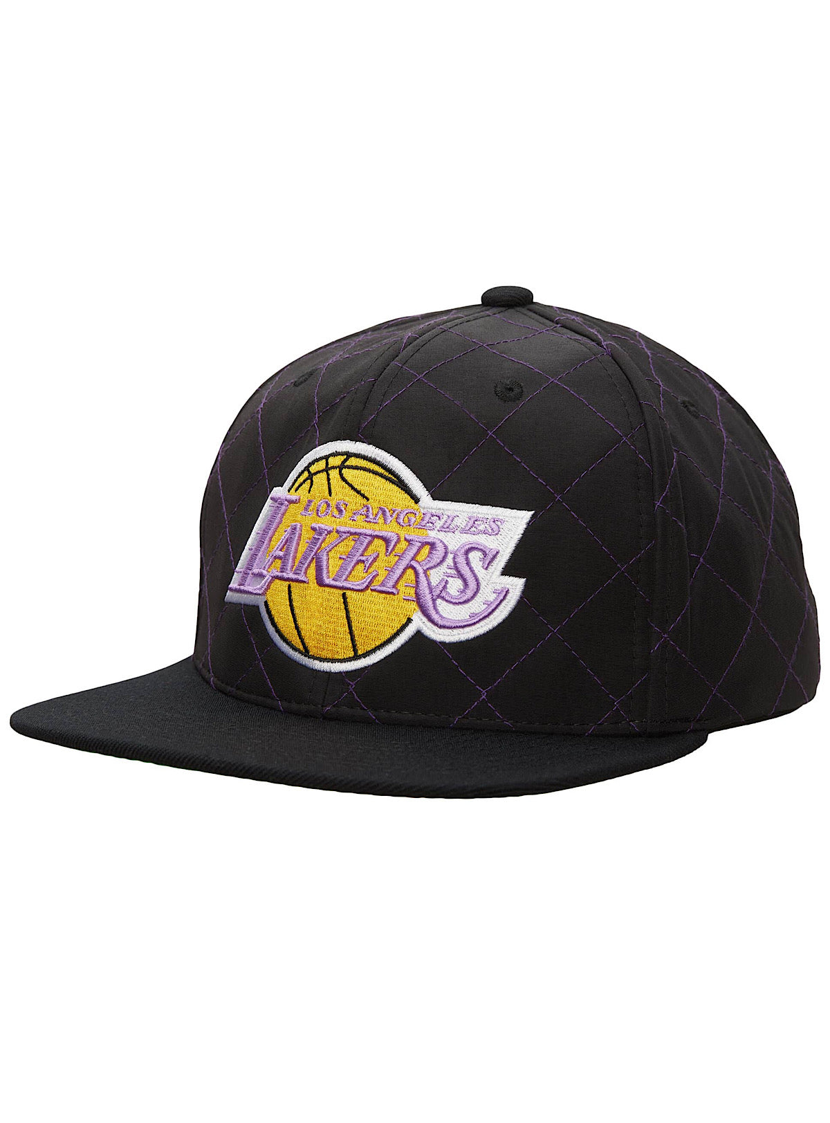 Mitchell & Ness Snapback - Quilted Taslan HWC Lakers - Black