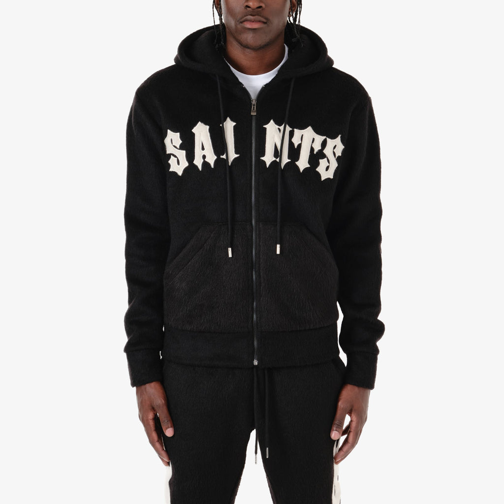 Copper Rivet Hoodie - Saints - Black