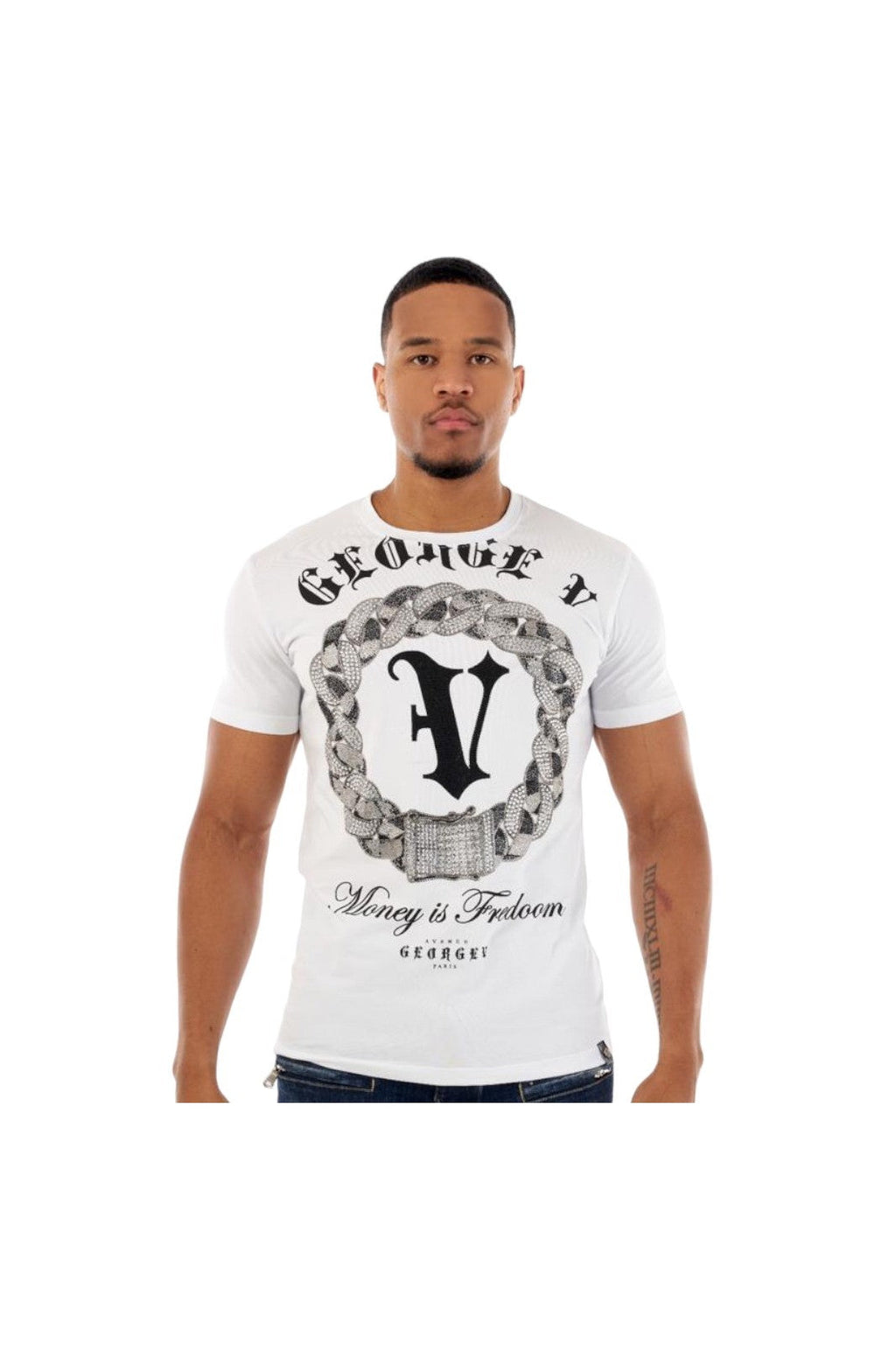 George V T-Shirt - White - GV2505