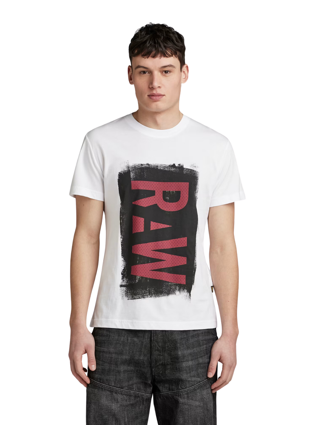 G-Star T-Shirt - Painted RAW Graphic - White - D25014