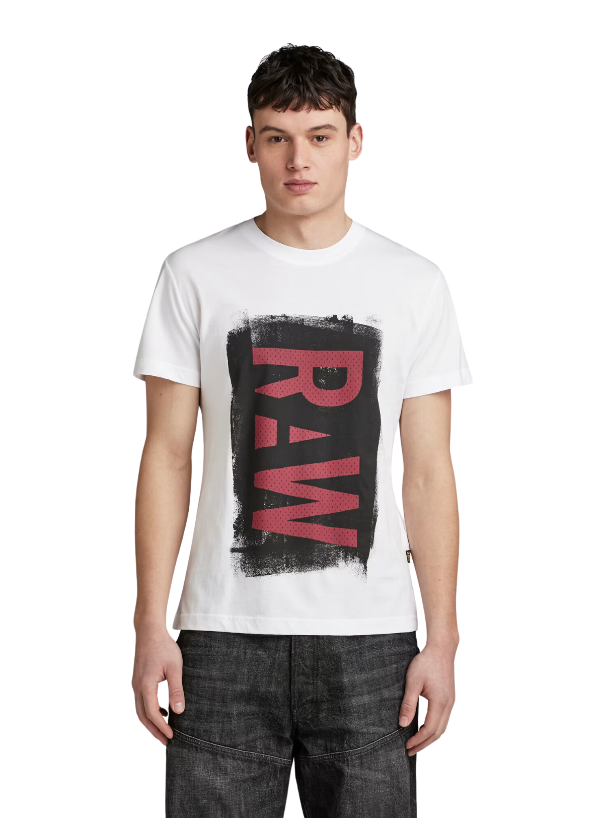 G-Star T-Shirt - Painted RAW Graphic - White - D25014