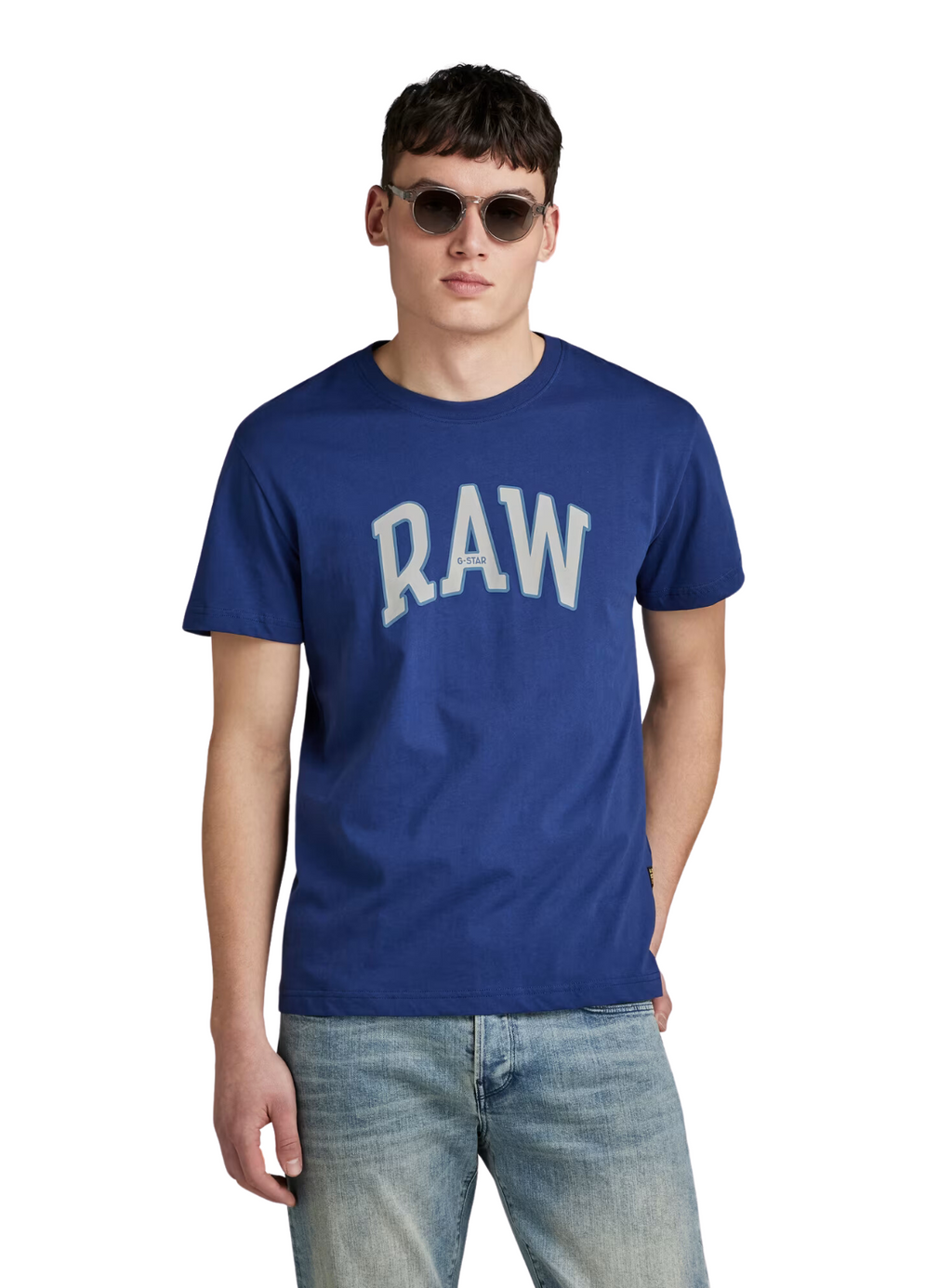 G-Star T-Shirt - Puff Raw Graphic - Ballpen Blue - D25017