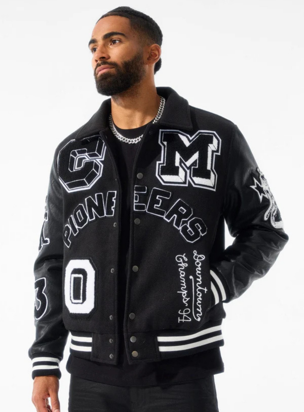 Jordan Craig Jacket - Pioneers Varsity Jacket - Black - 91650