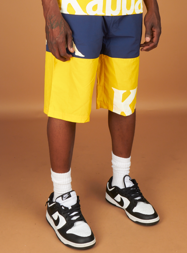 Kappa Shorts - Authentic Sand Camo - Blue And Yellow