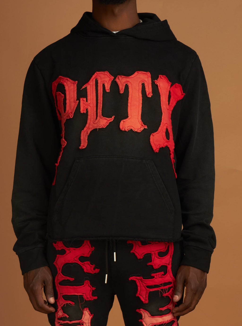 Politics Hoodie - Hale - Black and Red - 300