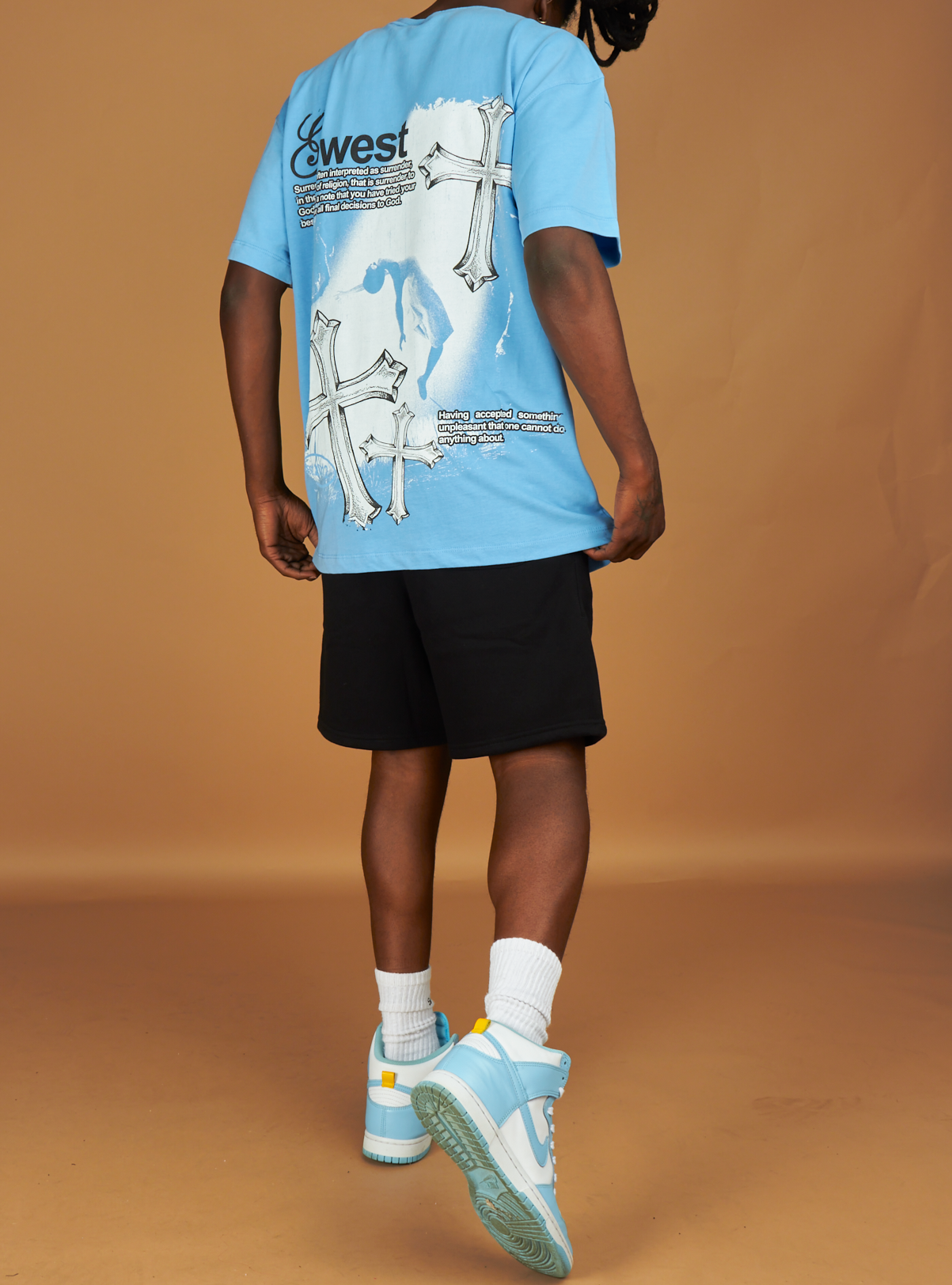 G West T-Shirt - Surrender - Blue And Black - GWPSET9019