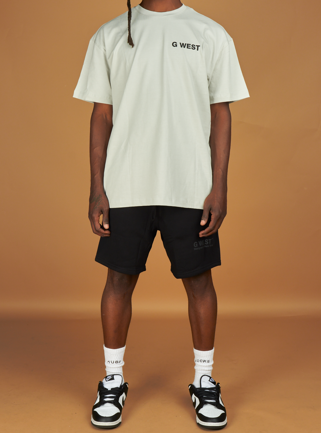 G West Short Set - Dazzling Dynamo - Grey And Black - GWPSET9020