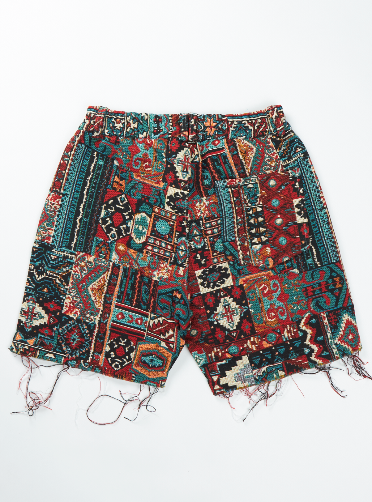 Majestik Shorts - Men's Tribal Jacquard Cut & Sew - Beige - TS2497