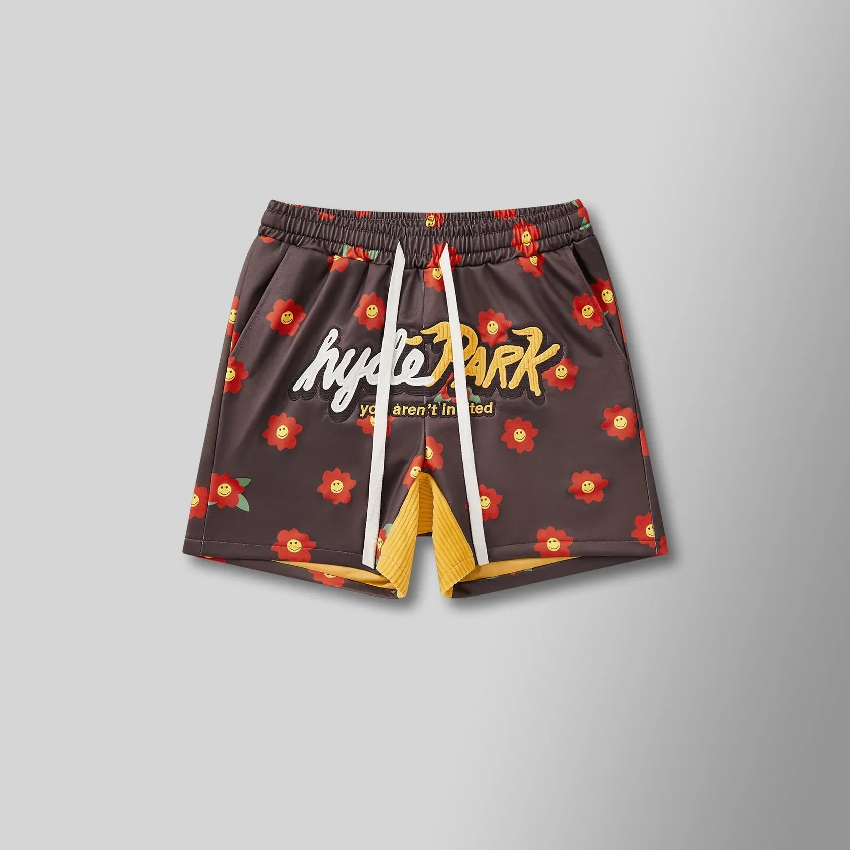 Hyde Park Shorts - Mesh Up The Weekend - Red Lemon