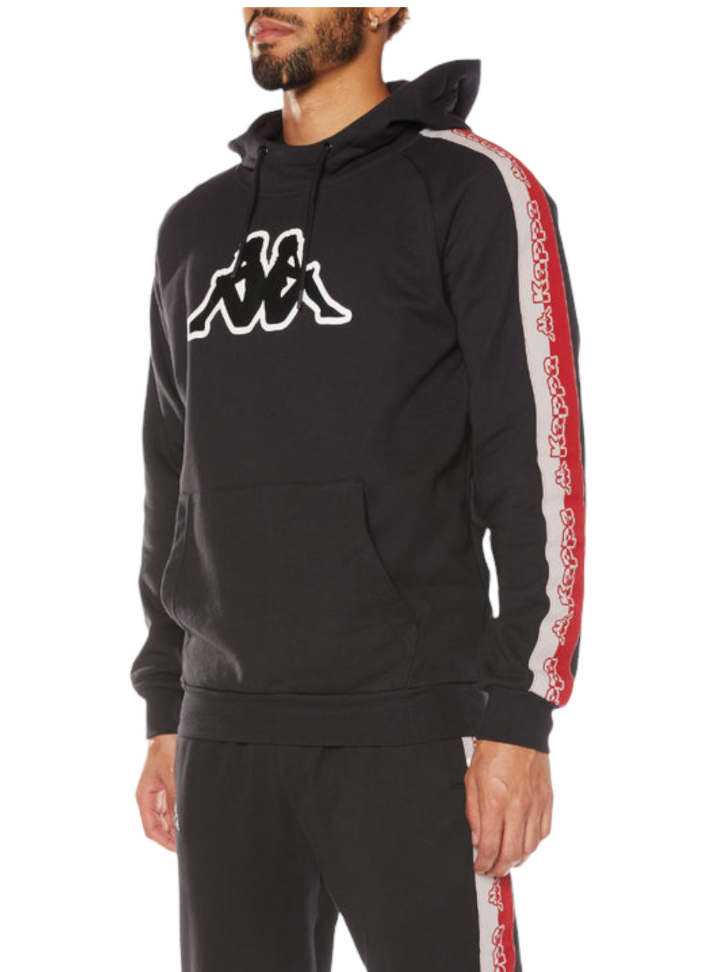 Kappa Sweatsuit - Logo Tape Dapet - Black Smoke - 33194WW