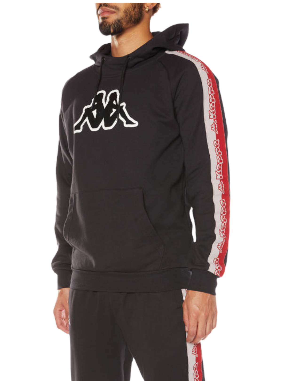 Kappa Sweatsuit - Logo Tape Dapet - Black Smoke - 33194WW