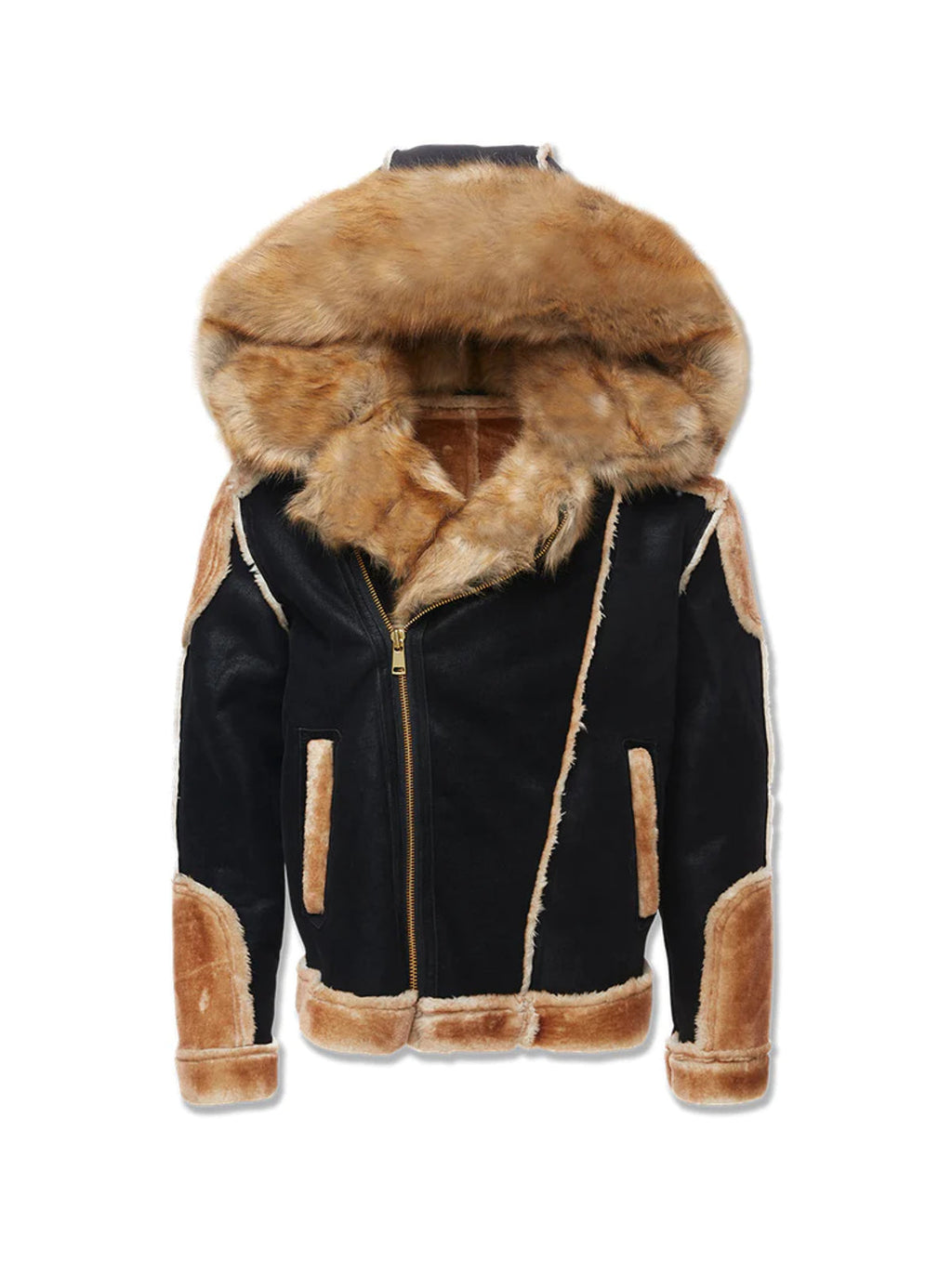 Jordan Craig Jacket Kids - Shearling Coat - Black Coffee - 91590K