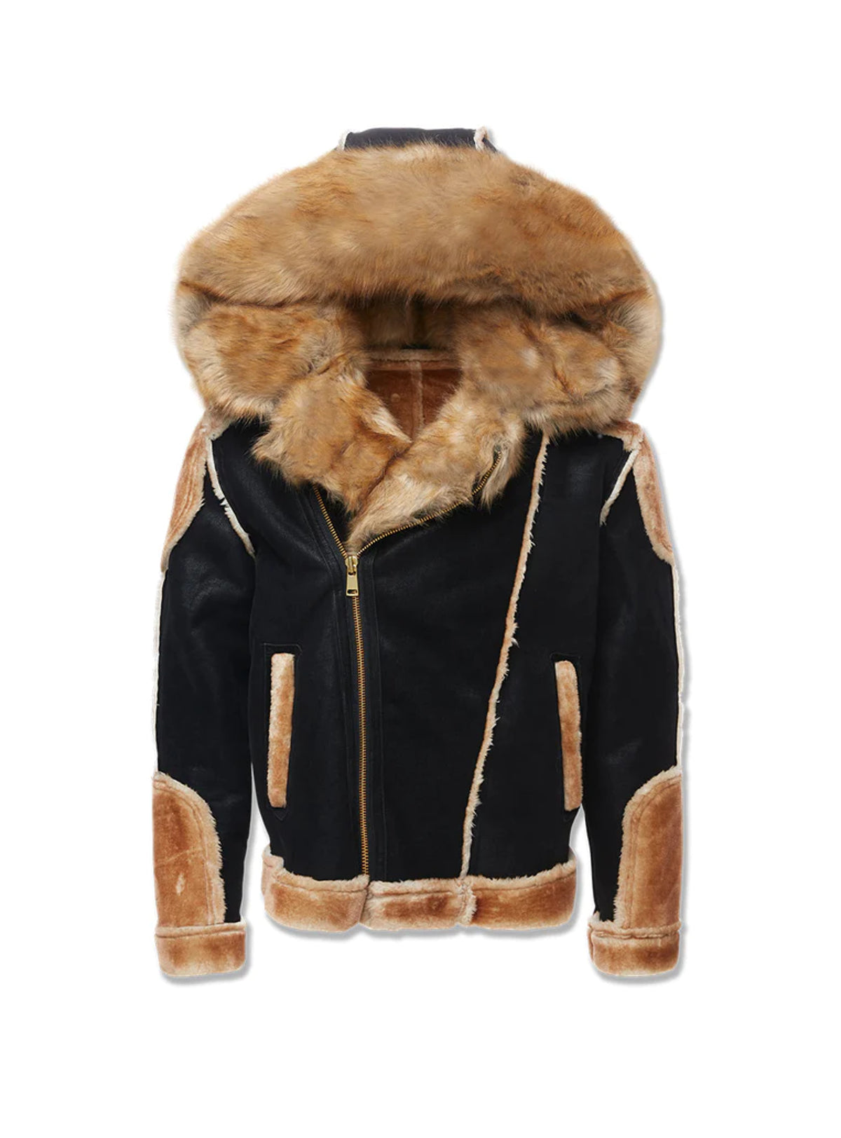 Jordan Craig Jacket Kids - Shearling Coat - Black Coffee - 91590K