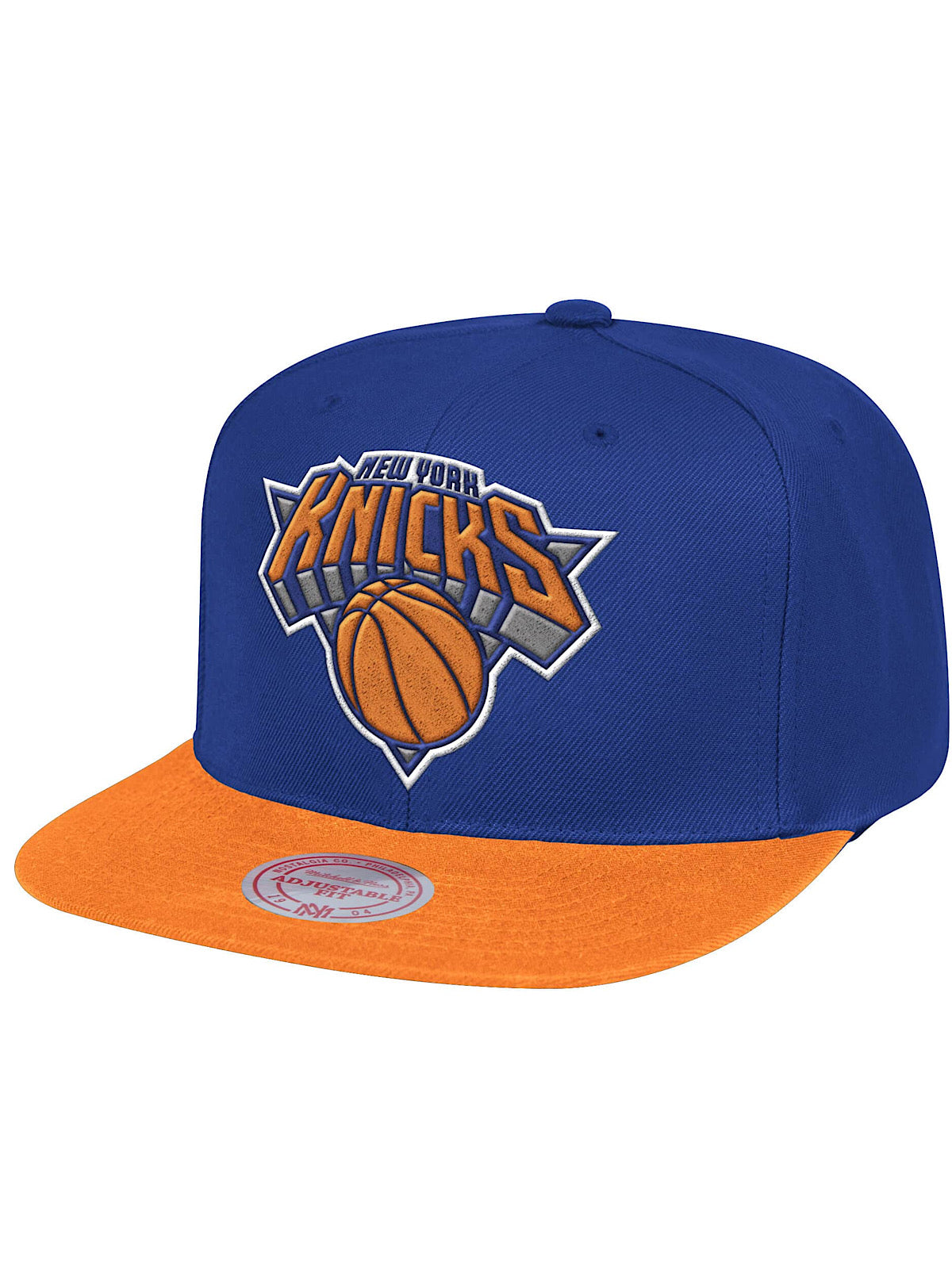 Mitchell & Ness Snapback - Wool 2 Tone Knicks - Royal and Orange - MM19201