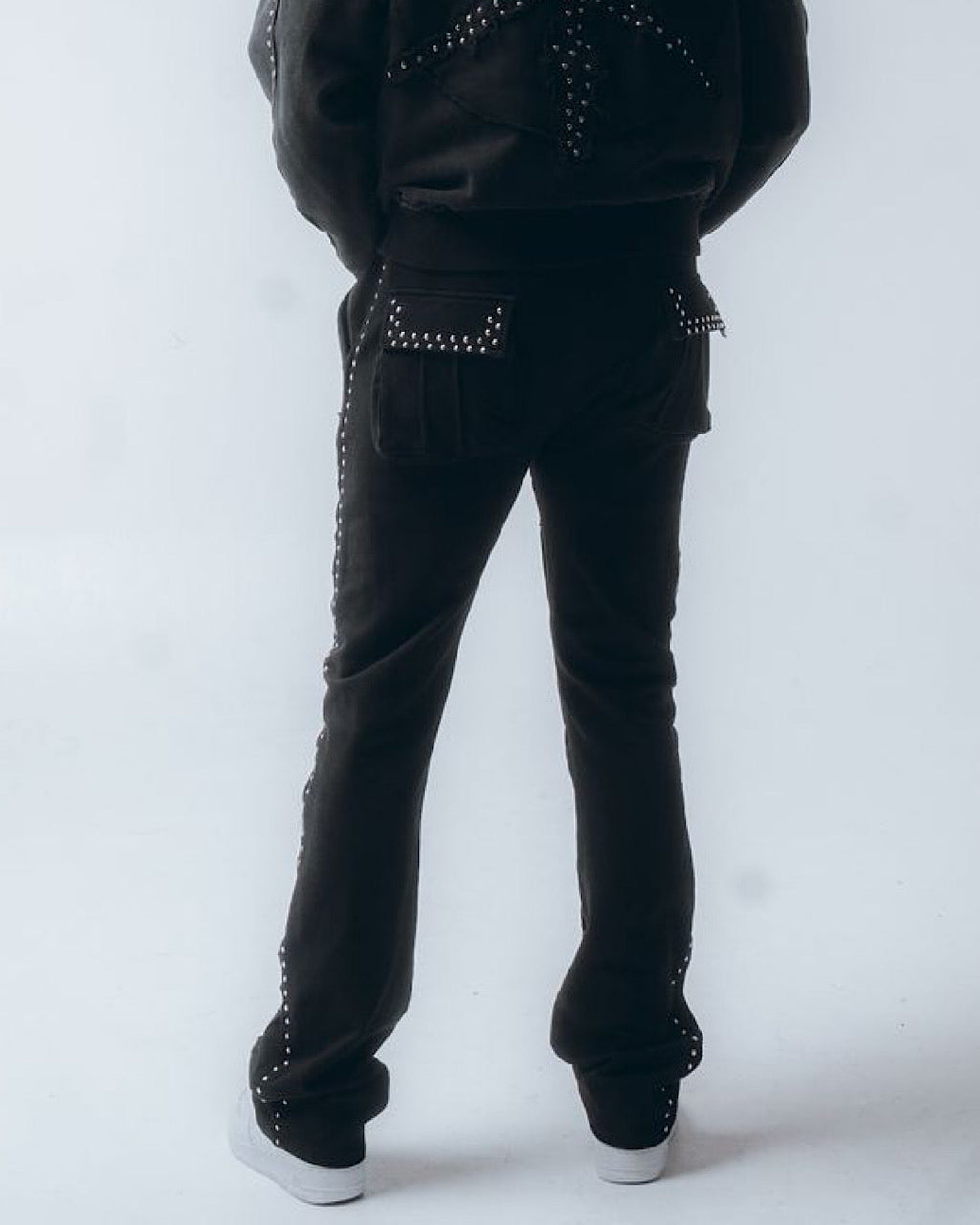 Hudson Sweatpants - Studded Flare - Black - 586