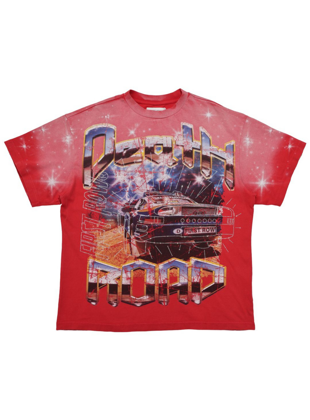 First Row T-Shirt - Death Road Wild - Red - FRT2137