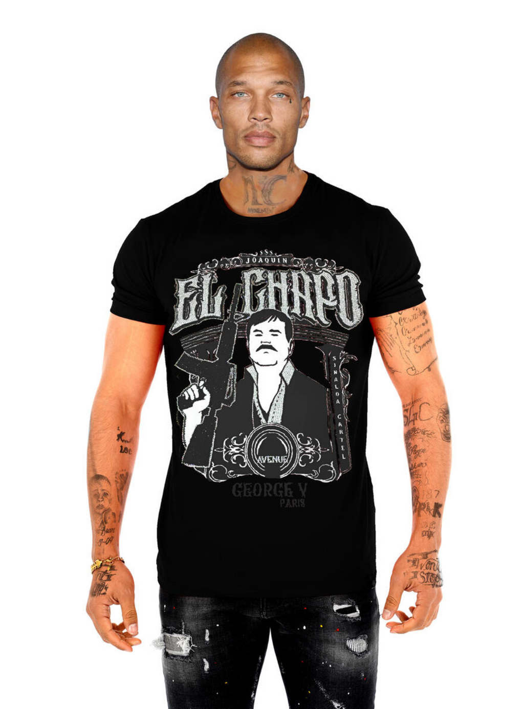 George V T-Shirt - El Chapo - Black - GV2730