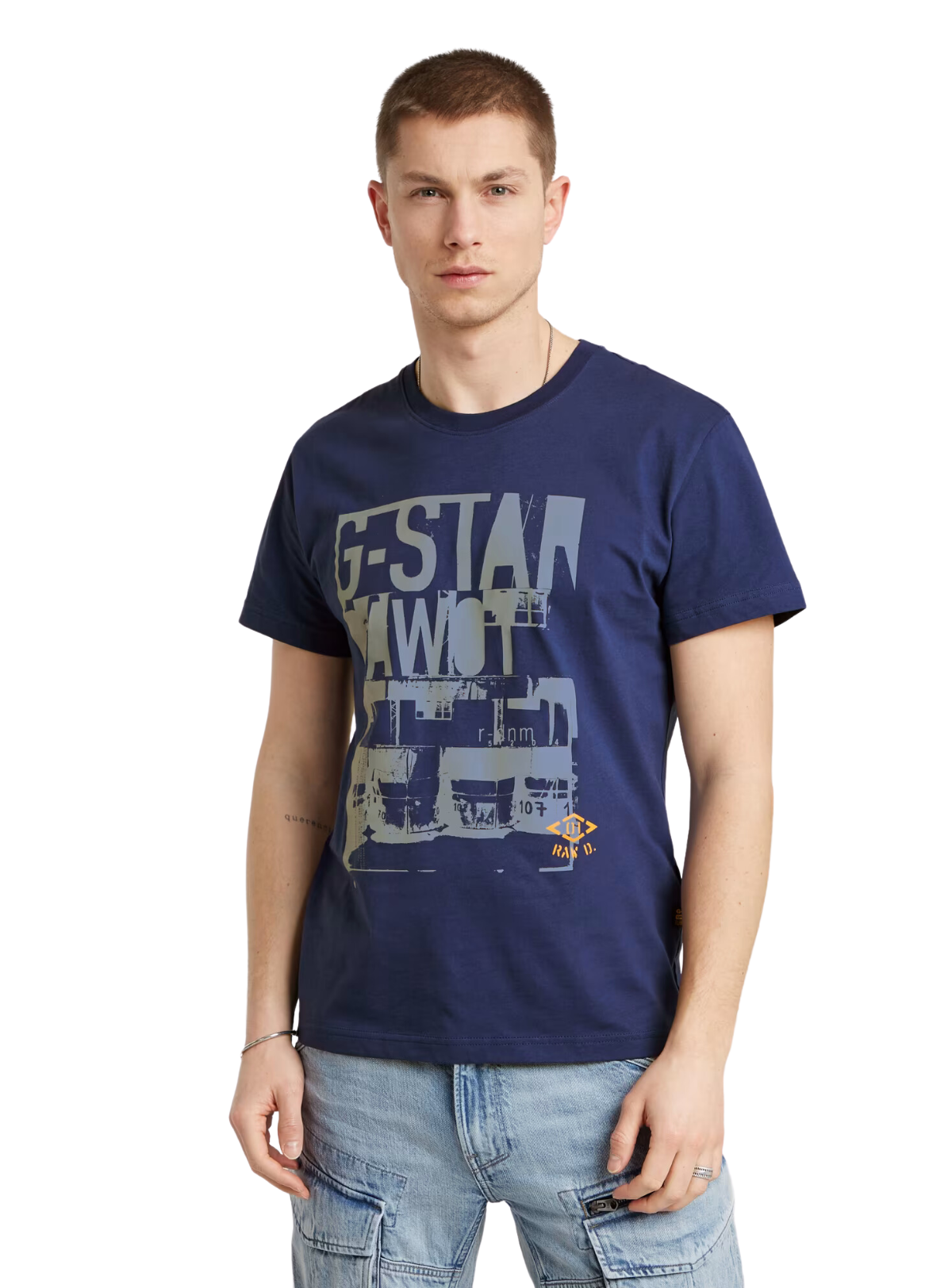 G-Star T-Shirt - Underground Graphic - Ballpen Blue - D25013