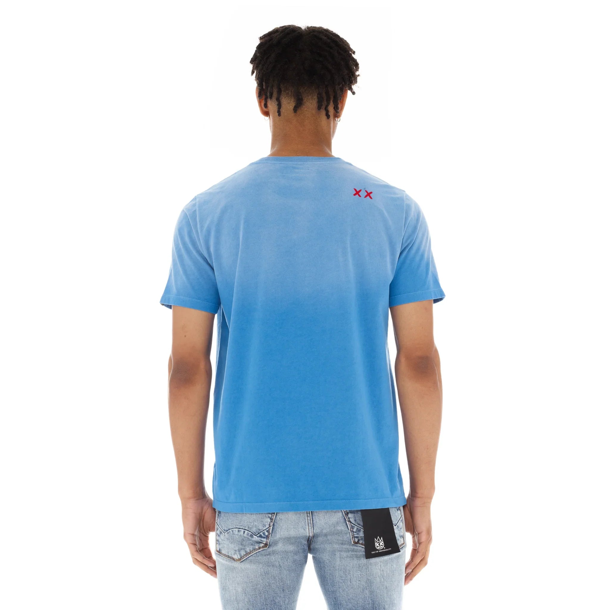 Cult Of Individuality T-Shirt - Shimuchan Logo - Blue - 624AC-K50E
