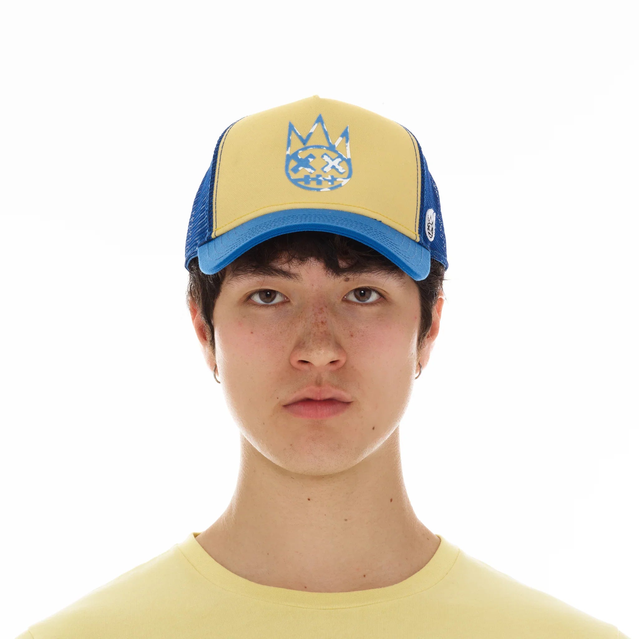 Cult Of Individuality Hat - Clean logo Mesh Back - Blue And Yellow  - 624AC-CH56A