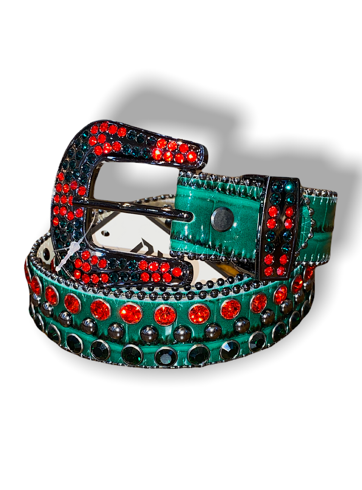 DNA Kids Belt - Snake Skin - Green And Red