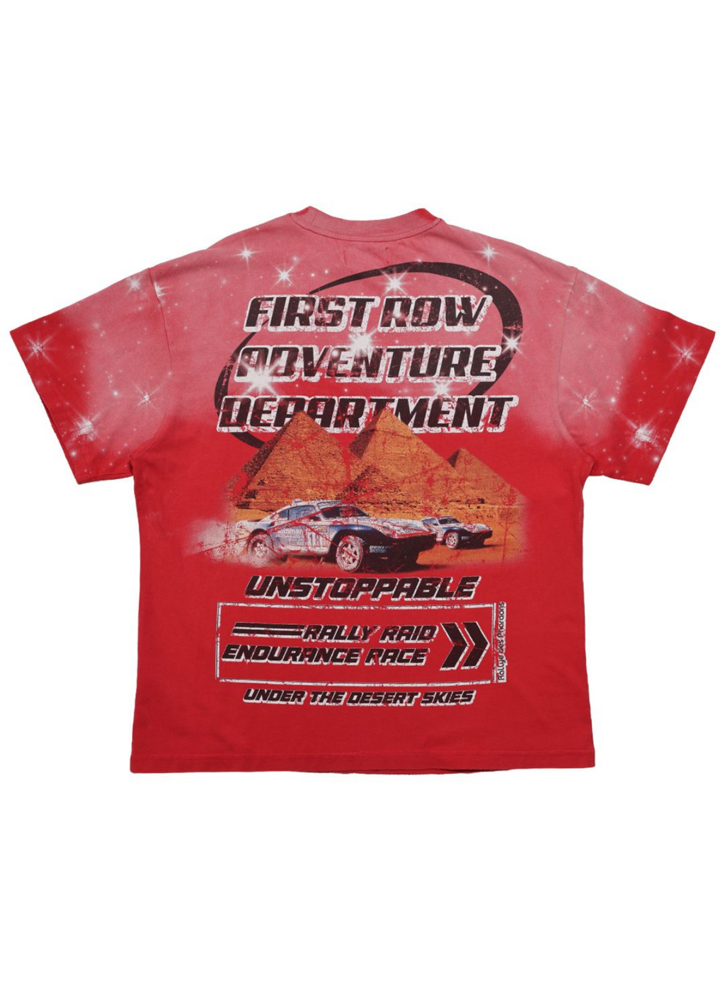 First Row T-Shirt - Death Road Wild - Red - FRT2137