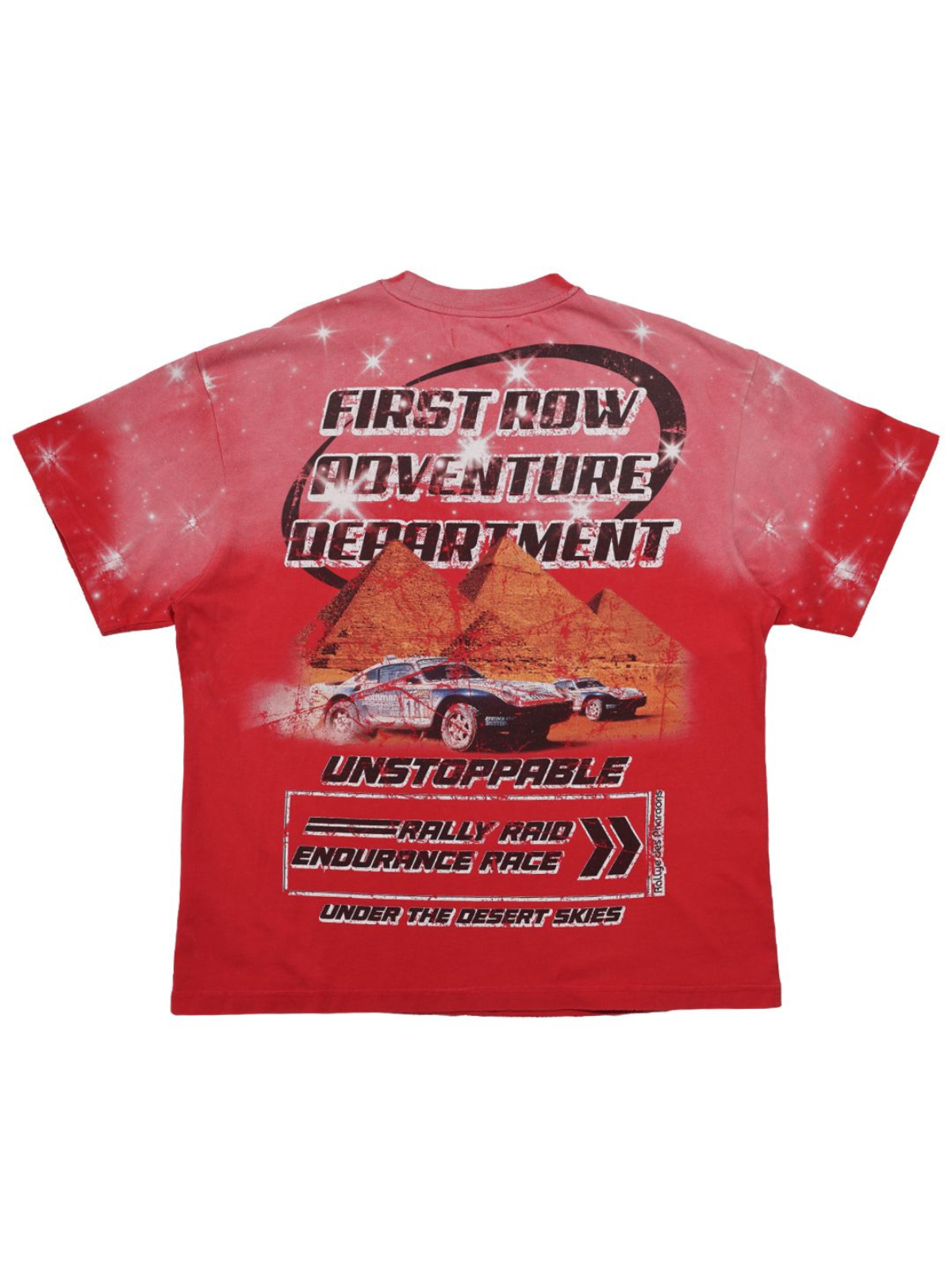 First Row T-Shirt - Death Road Wild - Red - FRT2137