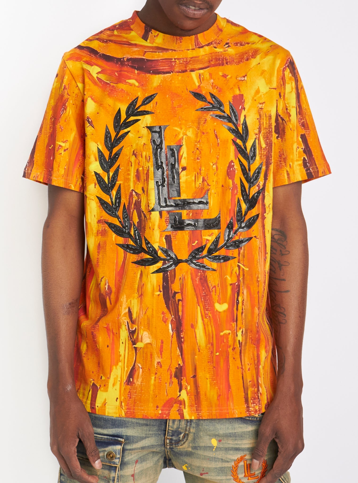 LNL T-Shirt - Page  - Orange Paint - 103