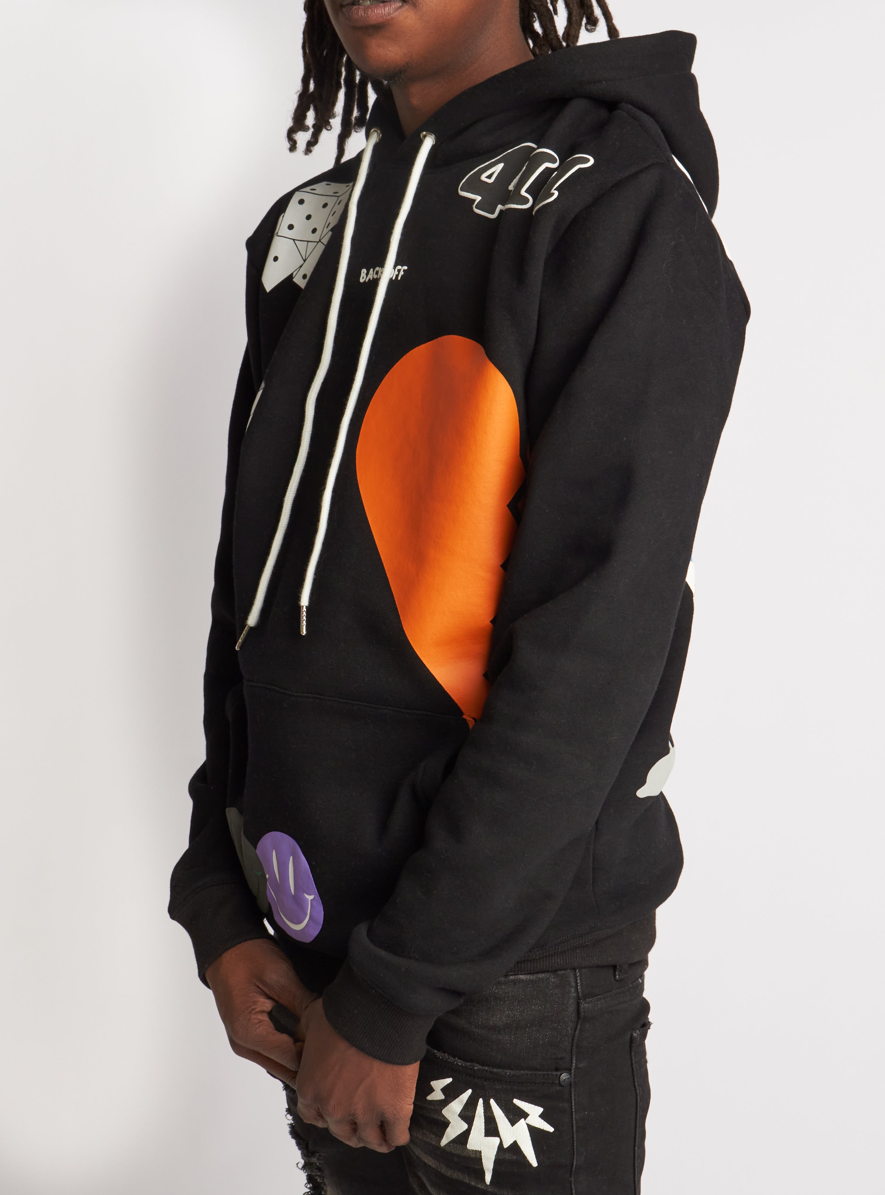 Politics Hoodie - Holman - Black Multi - 304